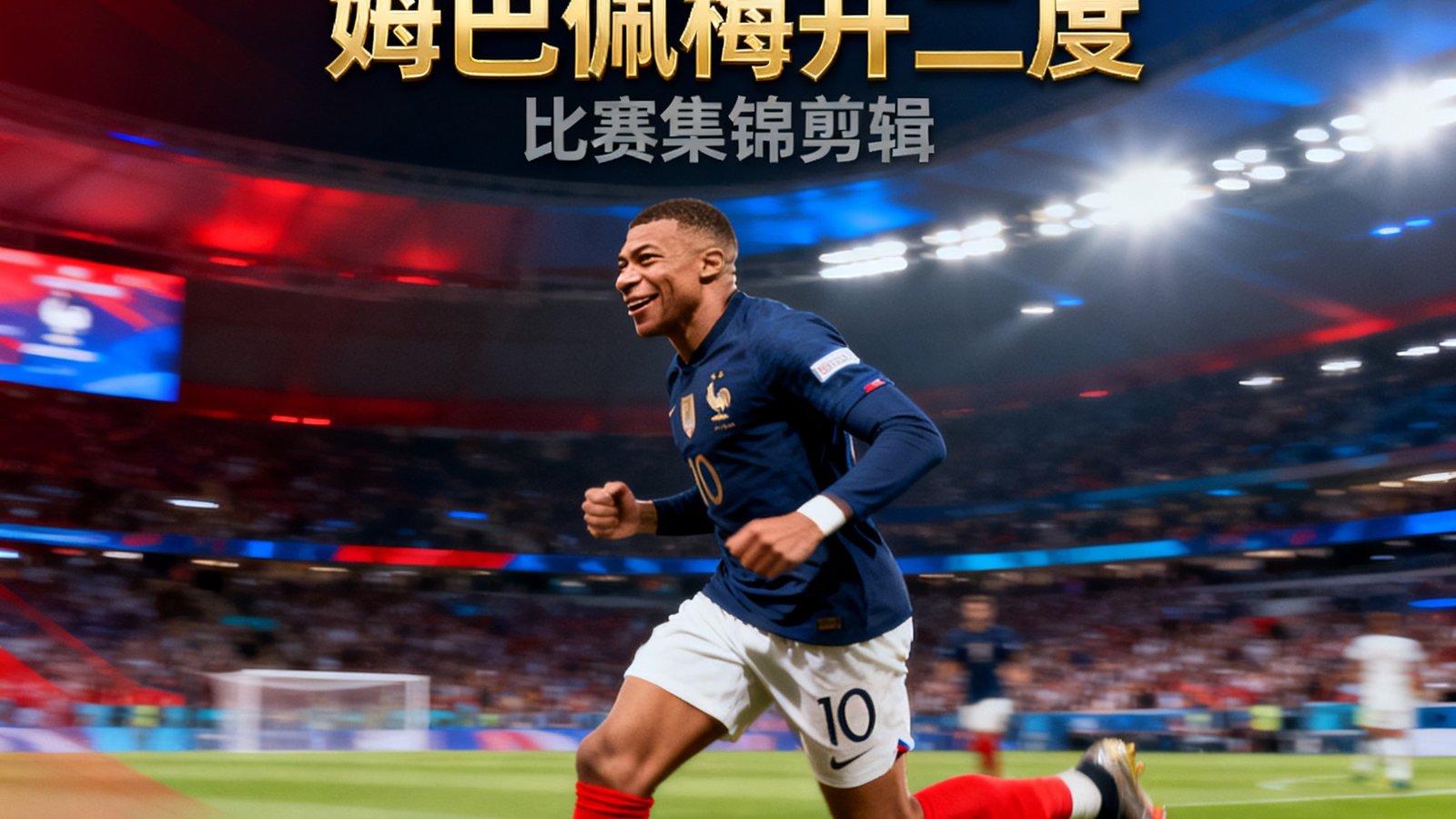 赛后战报封面：法国2-1战胜英格兰，姆巴佩梅开二度，比赛集锦剪辑